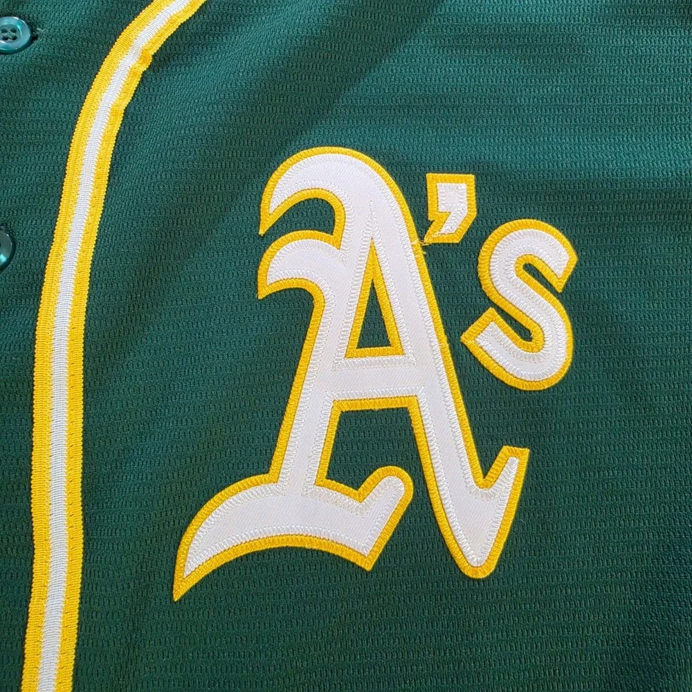 Nike Oakland Athletics Rickey Henderson 24 MLB Jersey Green XXL A's Green